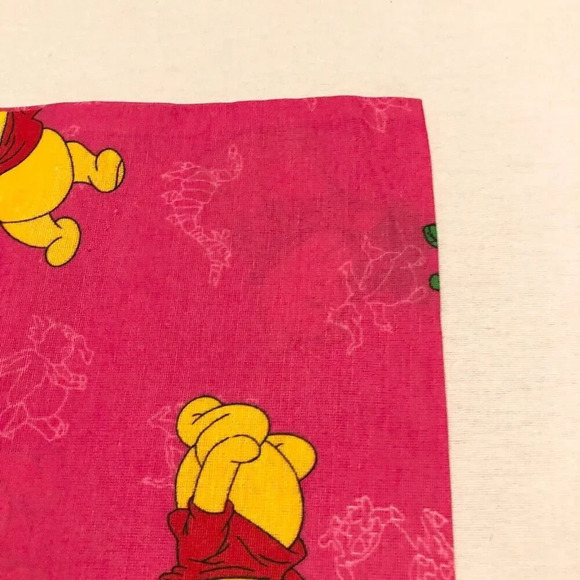 Vtg 2 Winnie The Pooh Pillow Cases Hand Puppets Pink 22.5 x 14.5 - Picture 6 of 16